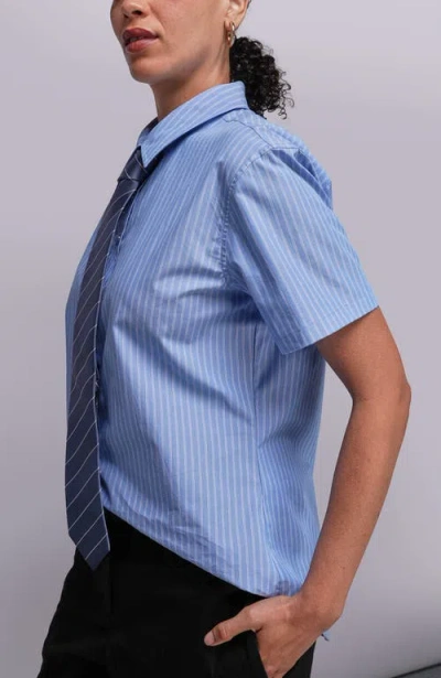 Wildfang The Essential Button Up Shirt In Blue