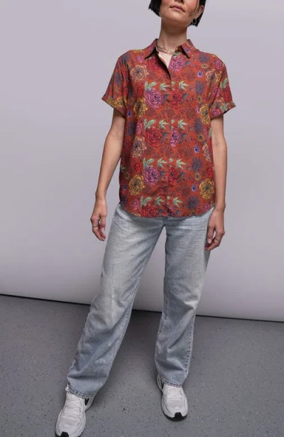 Wildfang The Empower Button Up Shirt In Multi