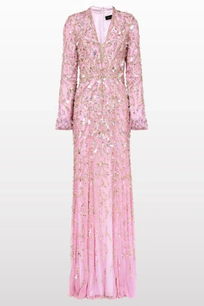 Jenny Packham Kaia Gown In Pink