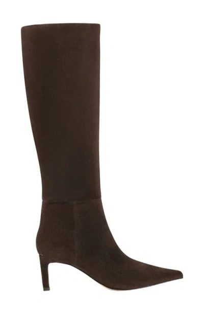 Marc Fisher Ltd Eva Pointed Toe Knee High Boot In Brown