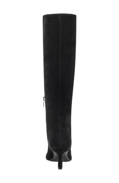 Marc Fisher Ltd Eva Pointed Toe Knee High Boot In Black