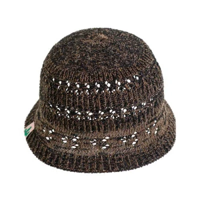 Lost Pattern Nyc "cactus" Crochet Bucket Hat In Brown