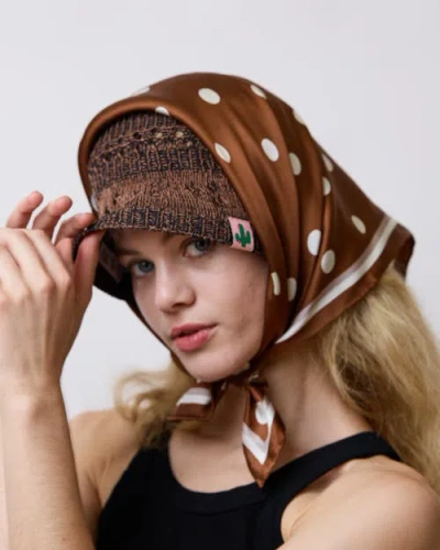 Lost Pattern Nyc "cactus" Crochet Bucket Hat In Brown