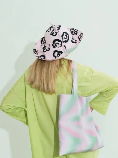 Lost Pattern Nyc "day Dream" Reversible Sun Hat In Pink