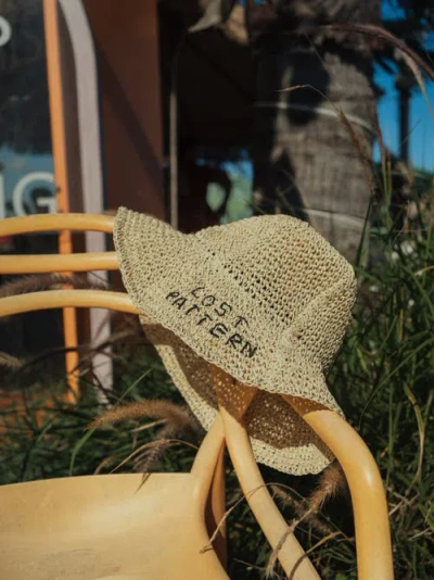 Lost Pattern Nyc "wanderlight" Packable Straw Hat In Neutral