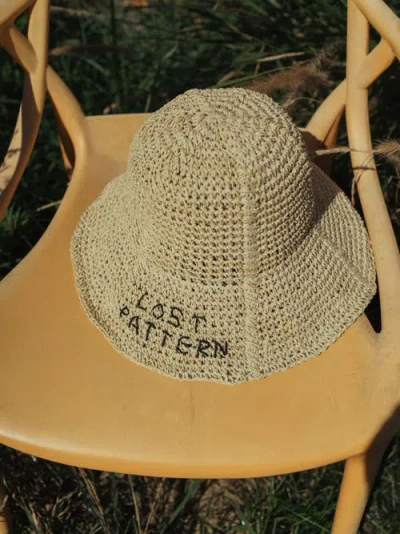 Lost Pattern Nyc "wanderlight" Packable Straw Hat In Neutral