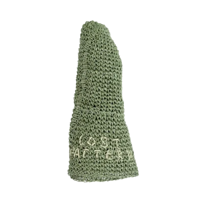 Lost Pattern Nyc "wanderlight" Packable Straw Hat In Green