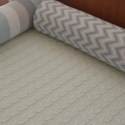 Rian Tricot Crib Blanket In White