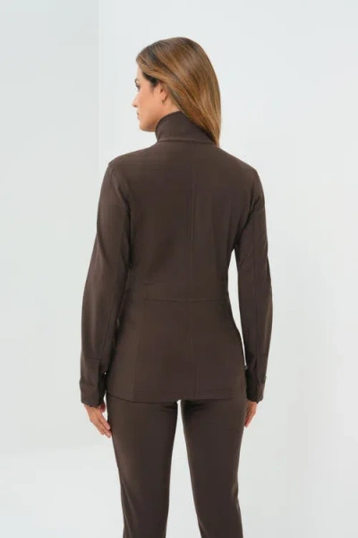 Anatomie Kenya Cozy Fleece-lined Jacket In Brown
