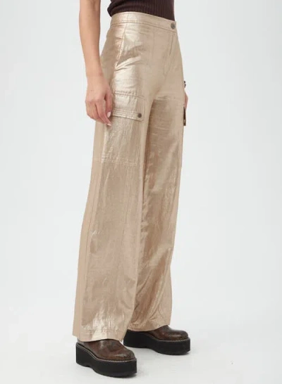 Trina Turk Fatima Metallic Pant In Neutral