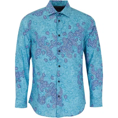 Lords Of Harlech Nigel Shirt In Blue