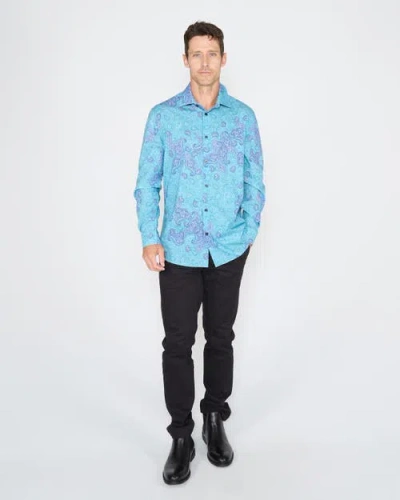 Lords Of Harlech Nigel Shirt In Blue