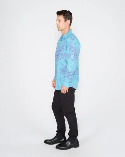 Lords Of Harlech Nigel Shirt In Blue