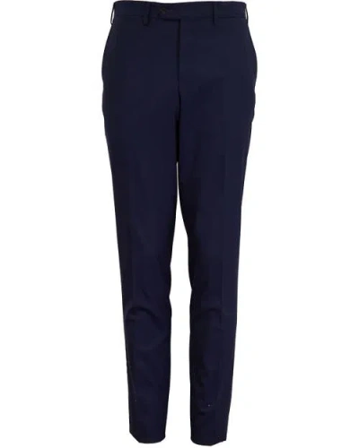 Lords Of Harlech Paxton Tailored Wool Pant In Blue