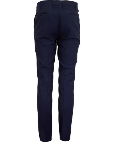 Lords Of Harlech Paxton Tailored Wool Pant In Blue