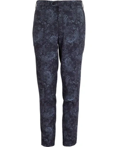 Lords Of Harlech Paxton Tailored Wool Pant In Blue