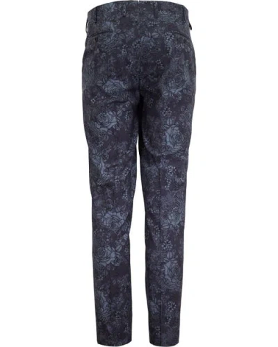 Lords Of Harlech Paxton Tailored Wool Pant In Blue