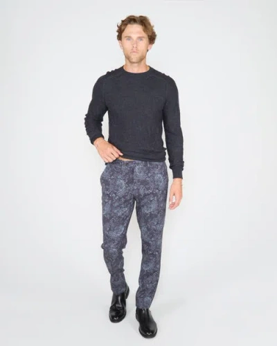 Lords Of Harlech Paxton Tailored Wool Pant In Blue