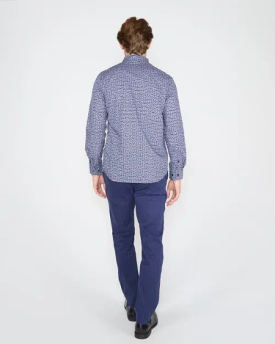 Lords Of Harlech Morris Shirt In Blue