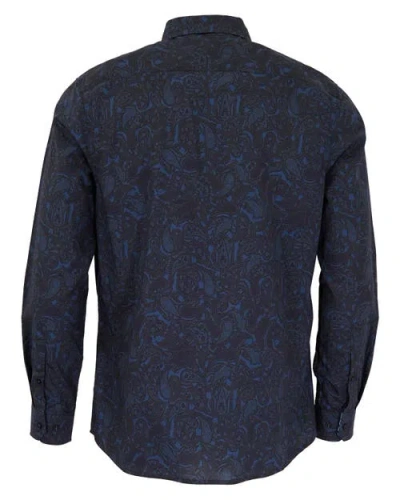 Lords Of Harlech Morris Shirt In Blue