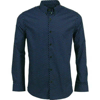 Lords Of Harlech Mitchell Shirt In Blue