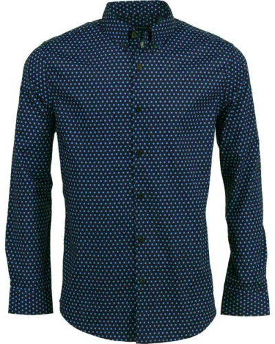 Lords Of Harlech Mitchell Shirt In Blue