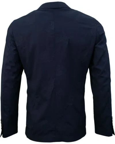 Lords Of Harlech Jaques Wool Blazer In Blue