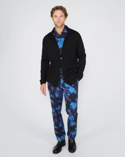 Lords Of Harlech Jacob Sweater Jacket In Black