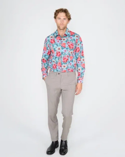 Lords Of Harlech Nicoli Cotton Shirt In Multi