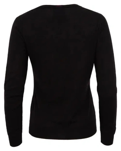Lords Of Harlech Sasha V-neck Sweater In Black
