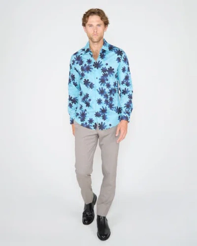 Lords Of Harlech Norman Shirt In Blue