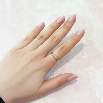 The Lovery Fine Jewelry Square Link Ring In Gold