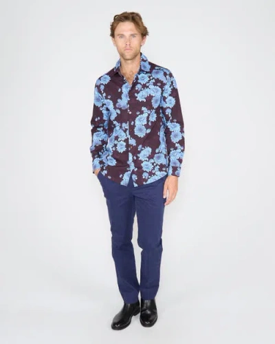 Lords Of Harlech Nigel Shirt In Blue