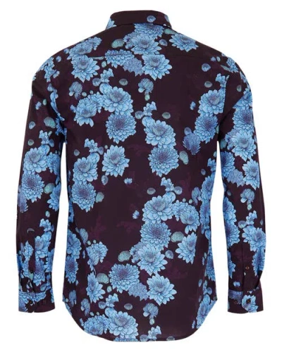 Lords Of Harlech Nigel Shirt In Blue