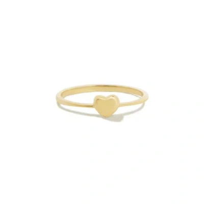 The Lovery Fine Jewelry Gold Puffy Heart Ring In Gold