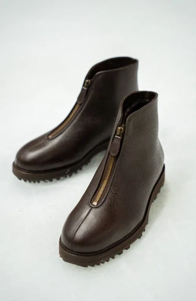 Myrqvist Funäs Zipper Boots In Brown