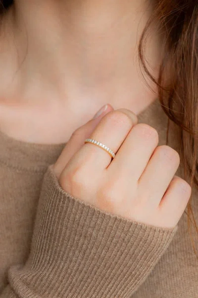 Mint & Lily Eternity Diamond Ring In Gold