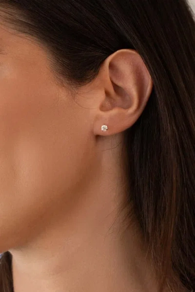 Mint & Lily Crystal Sleeper Flatback Studs | 18g In Metallic