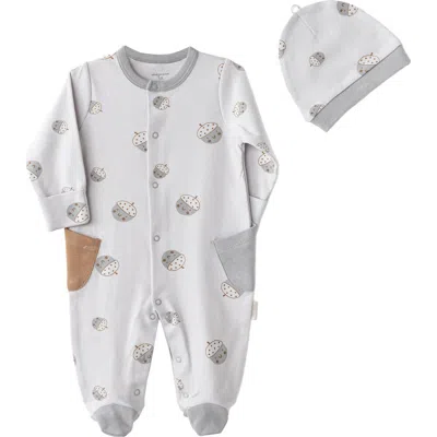 Andy Wawa Cozy Crumbs Romper Set In Gray