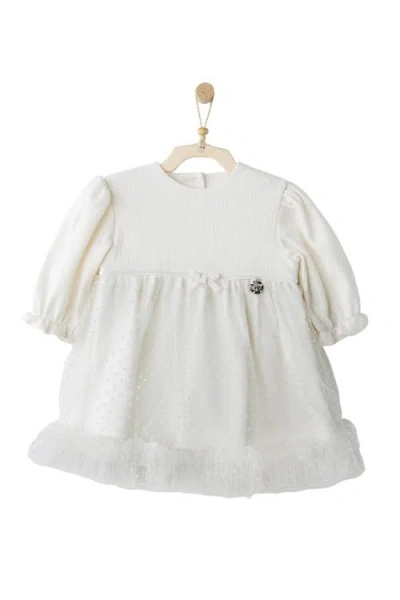 Andy Wawa Snowflake Sparkle Dress In White