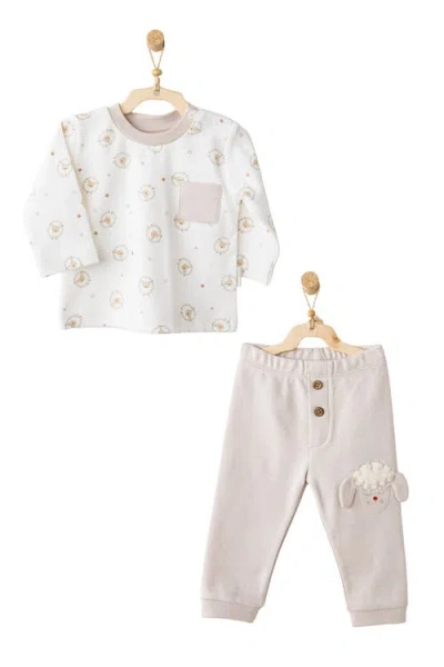 Andy Wawa Beige Meadow Set In Nude