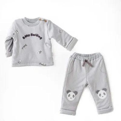 Andy Wawa Keep Smiling Panda Play Set In Gray