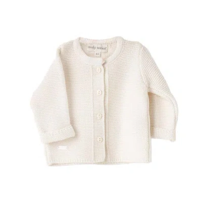 Andy Wawa Knit Cardigan In White