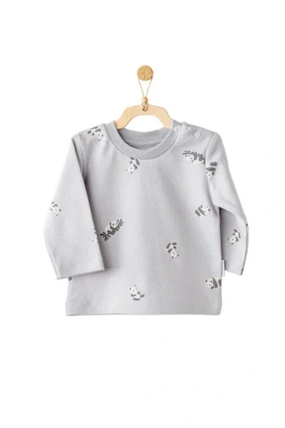 Andy Wawa Keep Smiling Panda Outfit Duo In Gray