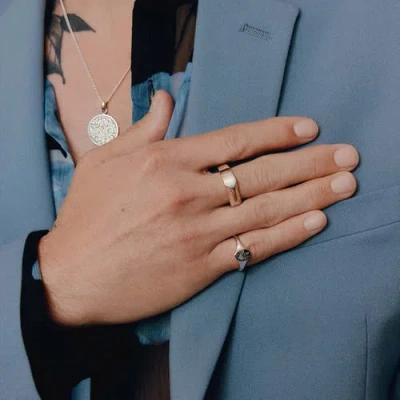 Loupn Lotus Signet Ring In Silver