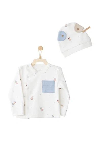 Andy Wawa Bear Cub Sleep Set In White