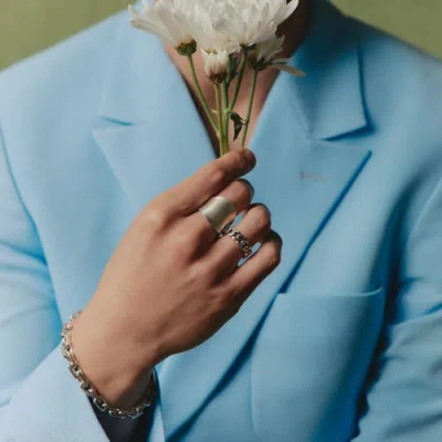 Loupn Armor Ring In Silver