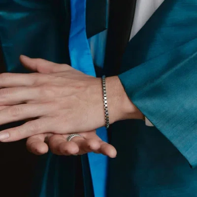 Loupn Box Chain Bracelet In Silver