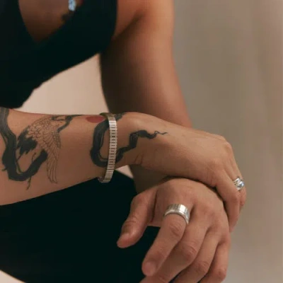 Loupn Watch Chain Bracelet In Metallic