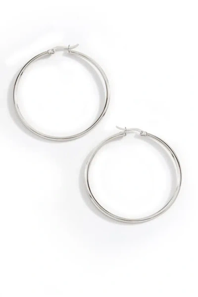 Mint & Lily Lynette Large Hoop Earrings In Metallic